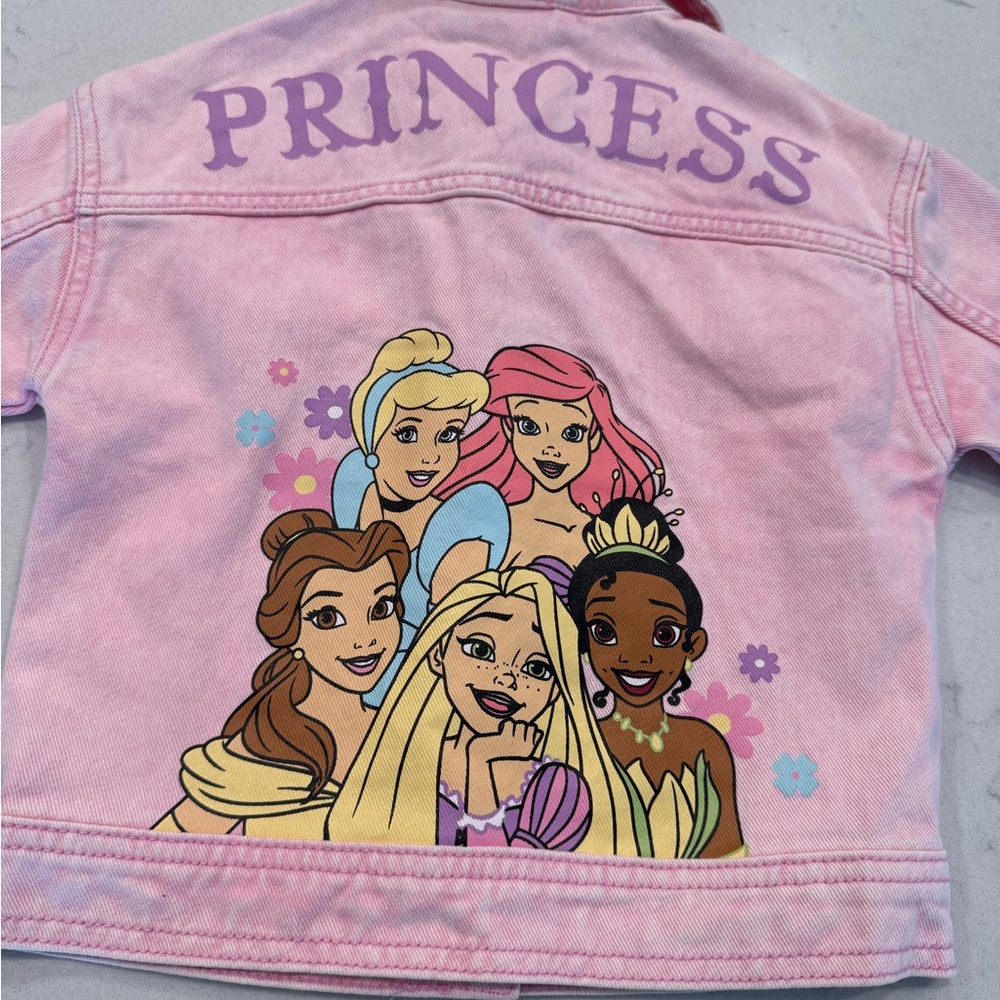 Disney Princess pink denim jacket 3T